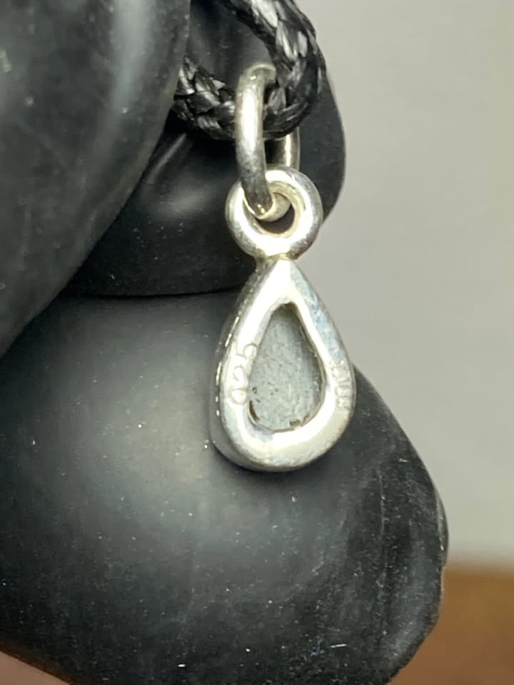 📿 Dije Moldavita montada en Plata 925