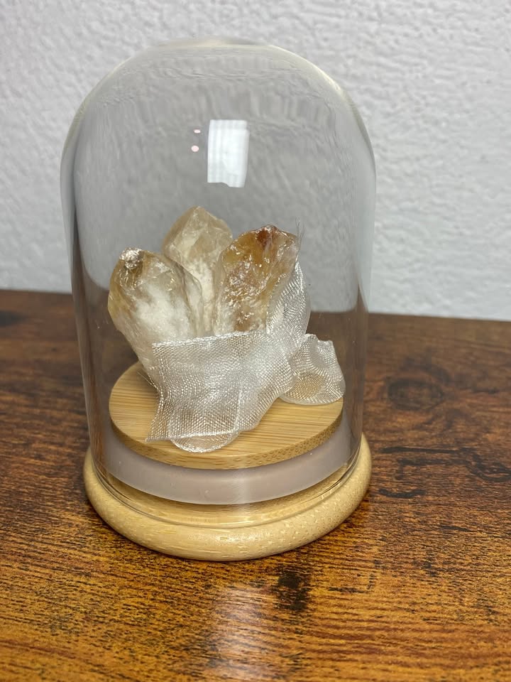 💛 Citrino Natural en Cúpula de Cristal 💰