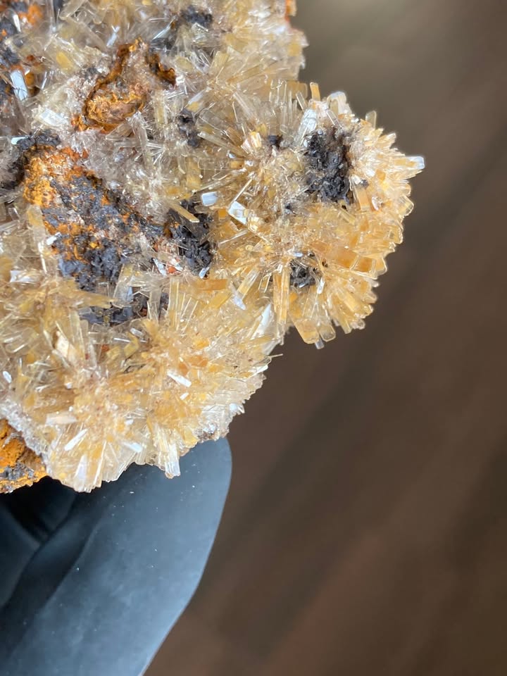 🔥 Hemimorfita con microcristales en roseta
