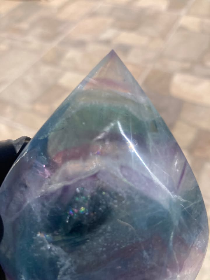 💎✨ Fluorita Arcoíris – Pieza Decorativa Premium