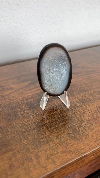 Cabujón de Ágata Druzy (Incluye base de acrílico)