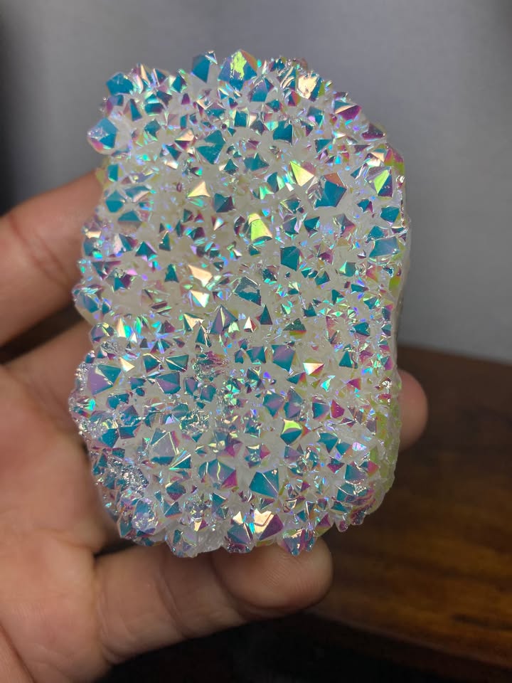 💎✨Drusa de Cuarzo Blanco Aura